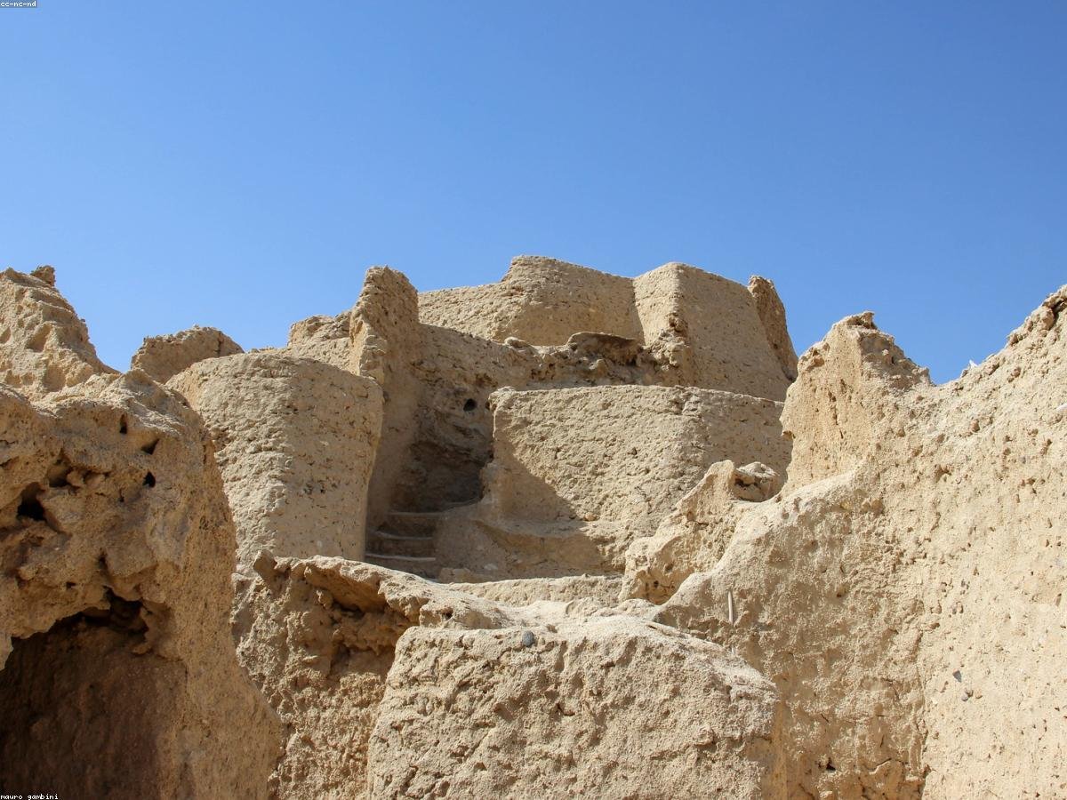 Ancient mud-brick ruins of the Shali fortress in Siwa Oasis